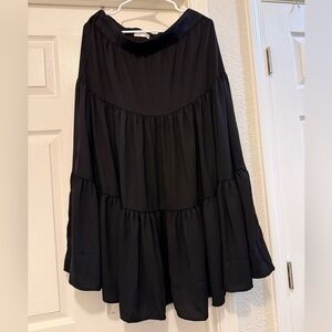 LC Lauren Conrad Black A-Line Skirt